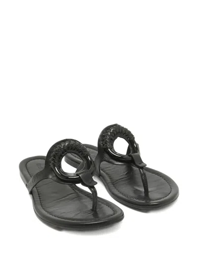 Pre-owned See By Chloé Vintage Leather Flat Sandals