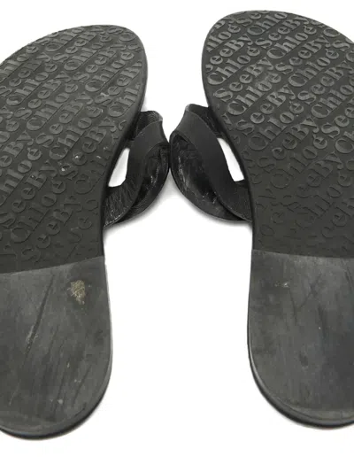 Pre-owned See By Chloé Vintage Leather Flat Sandals