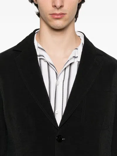 Giorgio Armani Single-breasted Blazer In Black