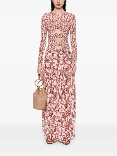 Isabel Marant Gladice Top Garnet In Pink