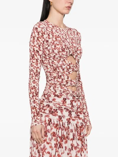 Isabel Marant Gladice Top Garnet In Pink