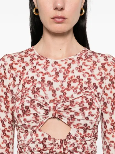 Isabel Marant Gladice Top Garnet In Pink