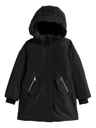 Mackage Hooded Puffer Jacket In Black