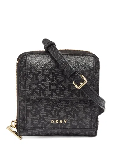 Pre-owned Dkny Monogram-pattern Cross Body Bag