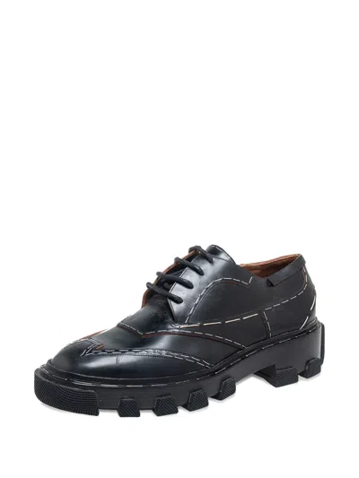 Pre-owned Balenciaga Stitch-detail Leather Derby Shoes