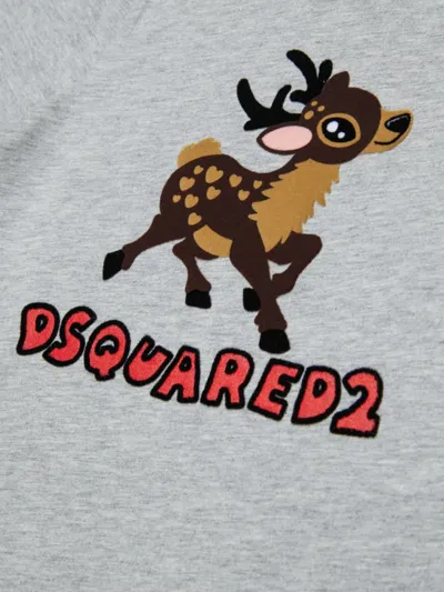 Dsquared2 Printed T-shirt In Gray