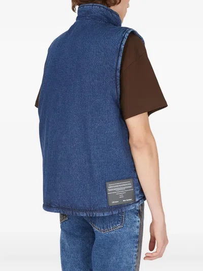 (d)ivision Denim Gilet In Blue