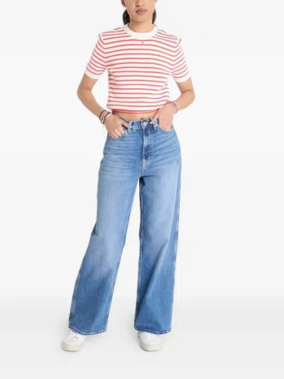 Tommy Jeans Claire High-rise Wide-leg Jeans In Blue