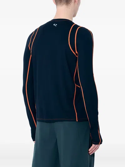 Running Order Slater Long-sleeve Top In Black