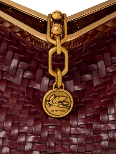 Etro Medium Woven Leather Vela Bag