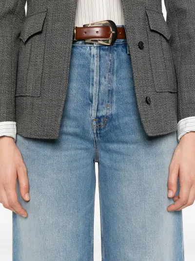 Gucci Women Wide-leg Denim Jeans