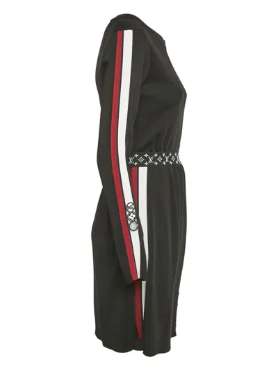 Pre-owned Louis Vuitton Logo-patch Stripe-detail Dress