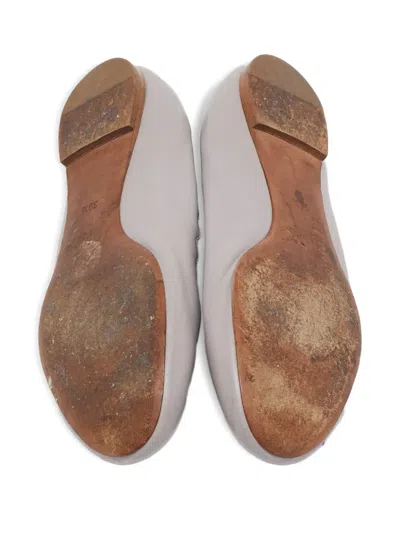 Pre-owned Chloé Scalloped Leather Ballet Flats