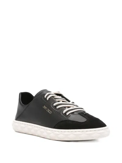 Jimmy Choo Diamond Light Flex Leather Lace-up Sneakers