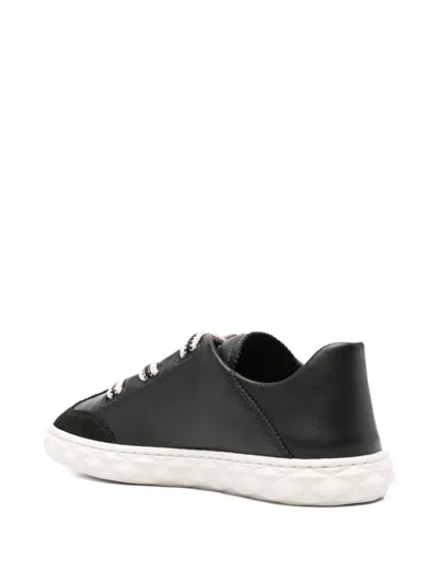 Jimmy Choo Diamond Light Flex Leather Lace-up Sneakers