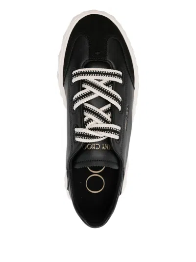 Jimmy Choo Diamond Light Flex Leather Lace-up Sneakers