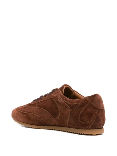 Ermanno Scervino Suede Sneakers In Brown