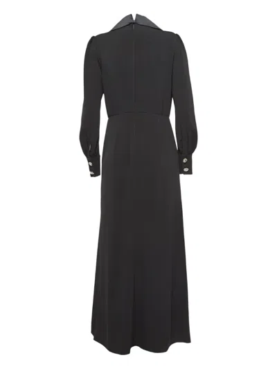 Pre-owned Alessandra Rich Satin-lapel Midi Dress