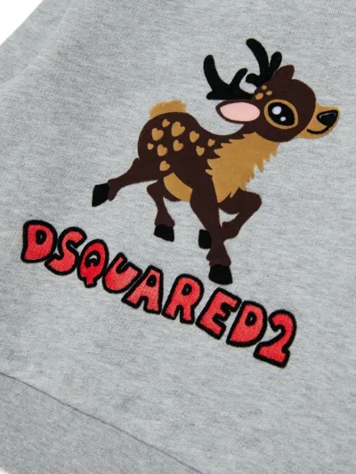 Dsquared2 Printed Sweatshirt In Gray