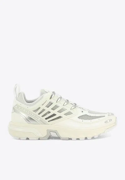 Salomon Breathable Mesh Sneakers With Durable Rubber Sole In White