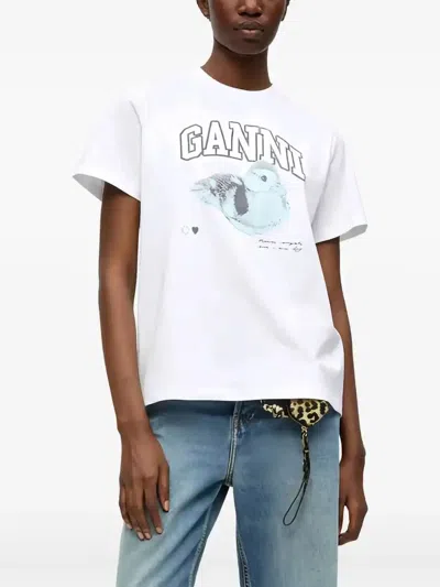 Ganni Organic Cotton T-shirt