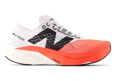 Pre-owned New Balance Fuelcell Supercomp Pacer V2 (women's) Sneakers In Urgent Red/white/black In Multi