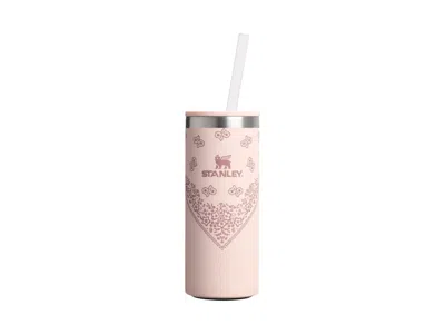 Pre-owned Stanley Mesa Rose Collection The Everyday Slim Can 10oz Cooler Cup In Conch Floral