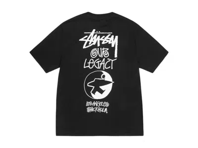 Pre-owned Stussy X Our Legacy Work Shop Surfman Pigment Dyed Tee Shirt In Black