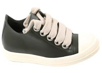 Pre-owned Rick Owens Porterville Jumbo Laced Low (women's) Sneakers In Forest/pearl/milk In Multi