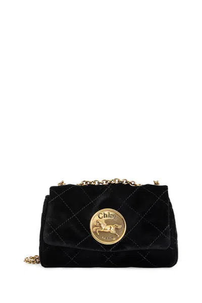 Chloé Velvet Small Heritage Bag