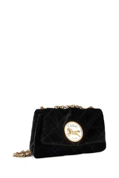 Chloé Velvet Small Heritage Bag