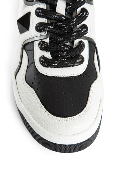 Valentino Leather Sneakers With Iconic Studs In White