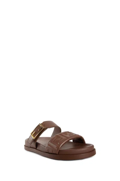 Fendi ' Feel' Slides In Brown