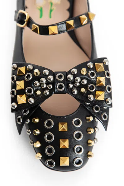 Valentino Garavani Leather Ballerinas With Stud Detailing