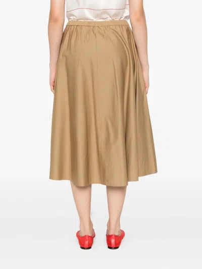 Vince Elastic-waistline Pocket Midi Skirt