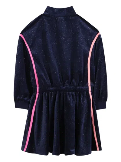 企领拉链连衣裙