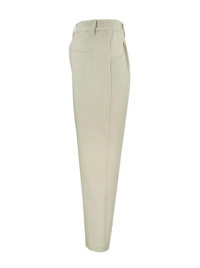 Brunello Cucinelli Cropped Straight-leg Trousers In Neutral