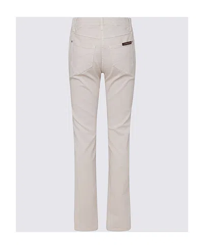 Brunello Cucinelli Straight Leg Jeans In Neutral