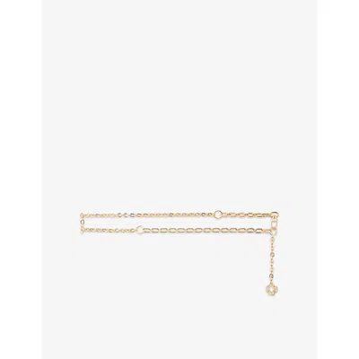 Maje Womens Clover Charm Gold-tone Brass Belt