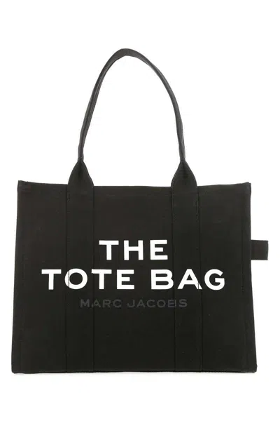Marc Jacobs The Tote Bag Large Canvas Tote In Black