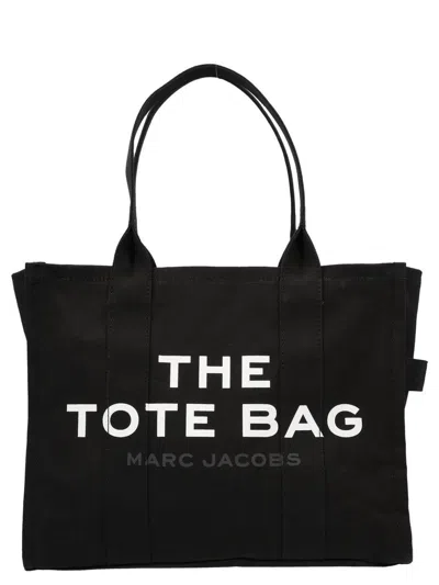 Marc Jacobs The Tote Bag Large Canvas Tote In Black