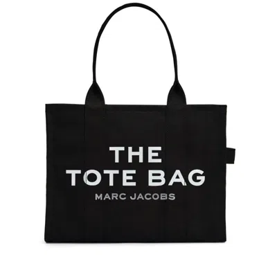 Marc Jacobs The Tote Bag Large Canvas Tote In Black