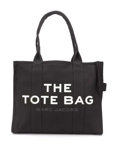 Marc Jacobs The Tote Bag Large Canvas Tote In Black