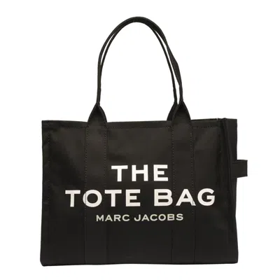 Marc Jacobs The Tote Bag Large Canvas Tote In Black