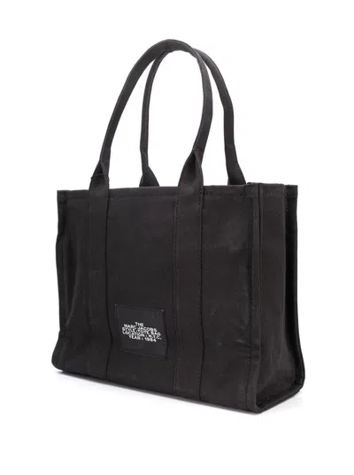 Marc Jacobs The Tote Bag Large Canvas Tote In Black