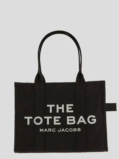 Marc Jacobs The Tote Bag Large Canvas Tote In Black