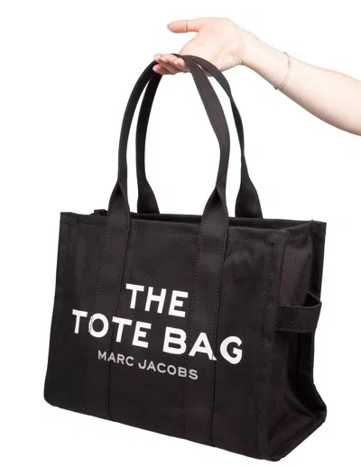 Marc Jacobs The Tote Bag Large Canvas Tote In Black