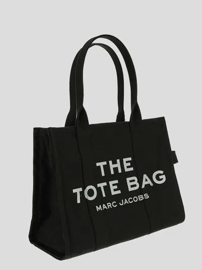 Marc Jacobs The Tote Bag Large Canvas Tote In Black