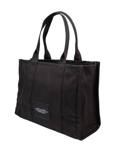 Marc Jacobs The Tote Bag Large Canvas Tote In Black