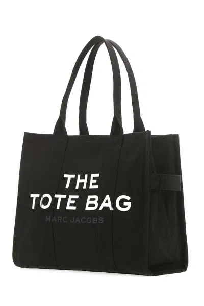 Marc Jacobs The Tote Bag Large Canvas Tote In Black